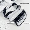 Star Piano Keyboard Print Pen Bag Multi-Layer Stationery Pouch Pencil Pouch  School Supplies