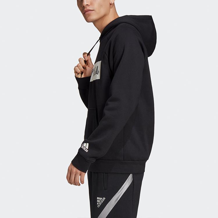 Adidas TAN SW Soccer Training Pullover Hoodie Men Hoodie Black FS5049