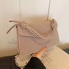 Lightweight Knotted Rope Detail Handbag Stylish Square Crossbody Purse  Daily Use