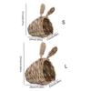 Bite Resistant Bunny Grass Nest Breathable Bunny Grass Tunnel  For Rabbits Hamsters Guinea Pigs