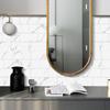 16pc of Marble Tiles Pasted On Kitchen Bathroom Three-Dimensional Thickened Foam Wallpaper Self-Adhesive Waterproof  Wall Sticker