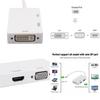 Mini Dp To Hdmi Dvi Vga 3in1 Adapter With Chipset For Macbook Pro Air Multi Monitor Setup