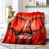 Christmas Gift Halloween Themed Cola Beverage Coca Cola Blanket Soft Home Furnishing Nap Decoration Four Seasons Warm Sherpa Blanket U24