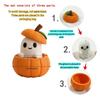 3D Printed Halloween Ghost Statue Funny Pumpkin Ghost Sculpture  Holiday Ornament