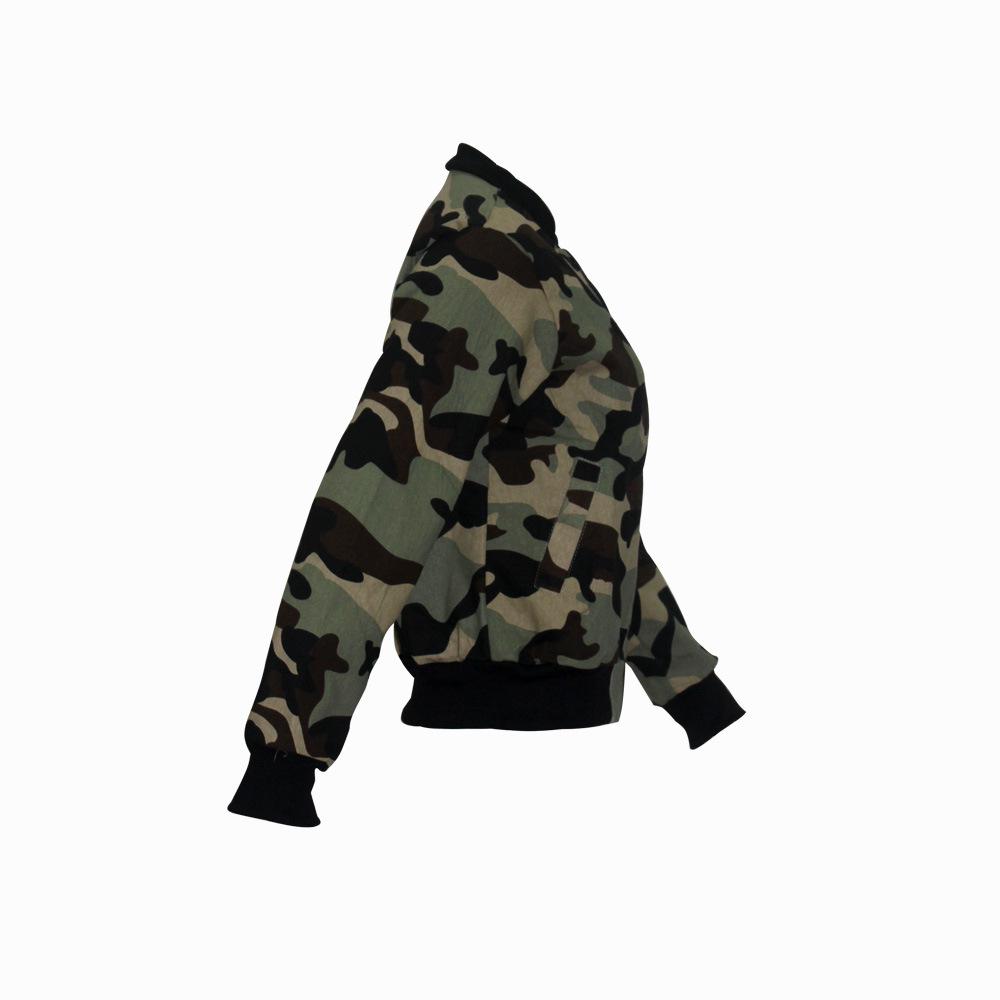 European & American Fashion Women's Camouflage Long Sleeve Jacket Tops