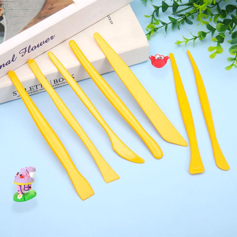 7-Piece Plastic Clay Carving Knife Set for Sculpture Art Supplies