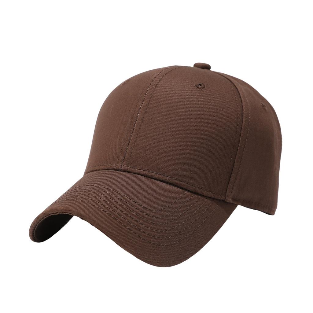 Versatile big head circumference solid color light board baseball cap men's four-season sun protection visor women's big brim cap