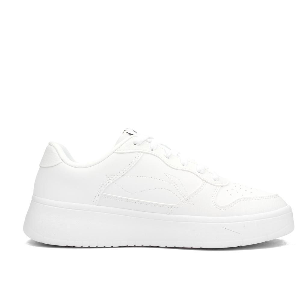 Li Ning Floating Boat Phantom Abrasion Resistant Lightweight Breathable Low top Skateboard Shoes Unisex Gray White AGCS419-1(Team900-)