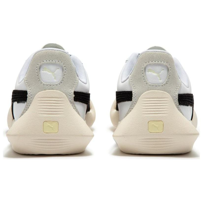 Puma Vaderon Leather Clean Classic Versatile Low-Top Lifestyle Shoes Unisex Sneaker Black White 394615-03