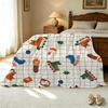 Plush Flannel Fleece Blanket Soft, Warm & Breathable, Perfect for Couch, Nap, Bedroom, Halloween & Christmas Use