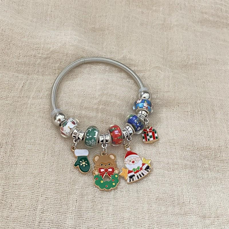 Праздничный мультяшный браслет из бисера «Олень и тыква» - Уникальный дизайн для женщин