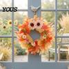 Lightweight Fall Wreath for Indoor 20 Inch Wreaths Front Door, Autumn Harvest Floral Wall Decor with Pumpkins, Sunflowers, Leaves Thanksgiving