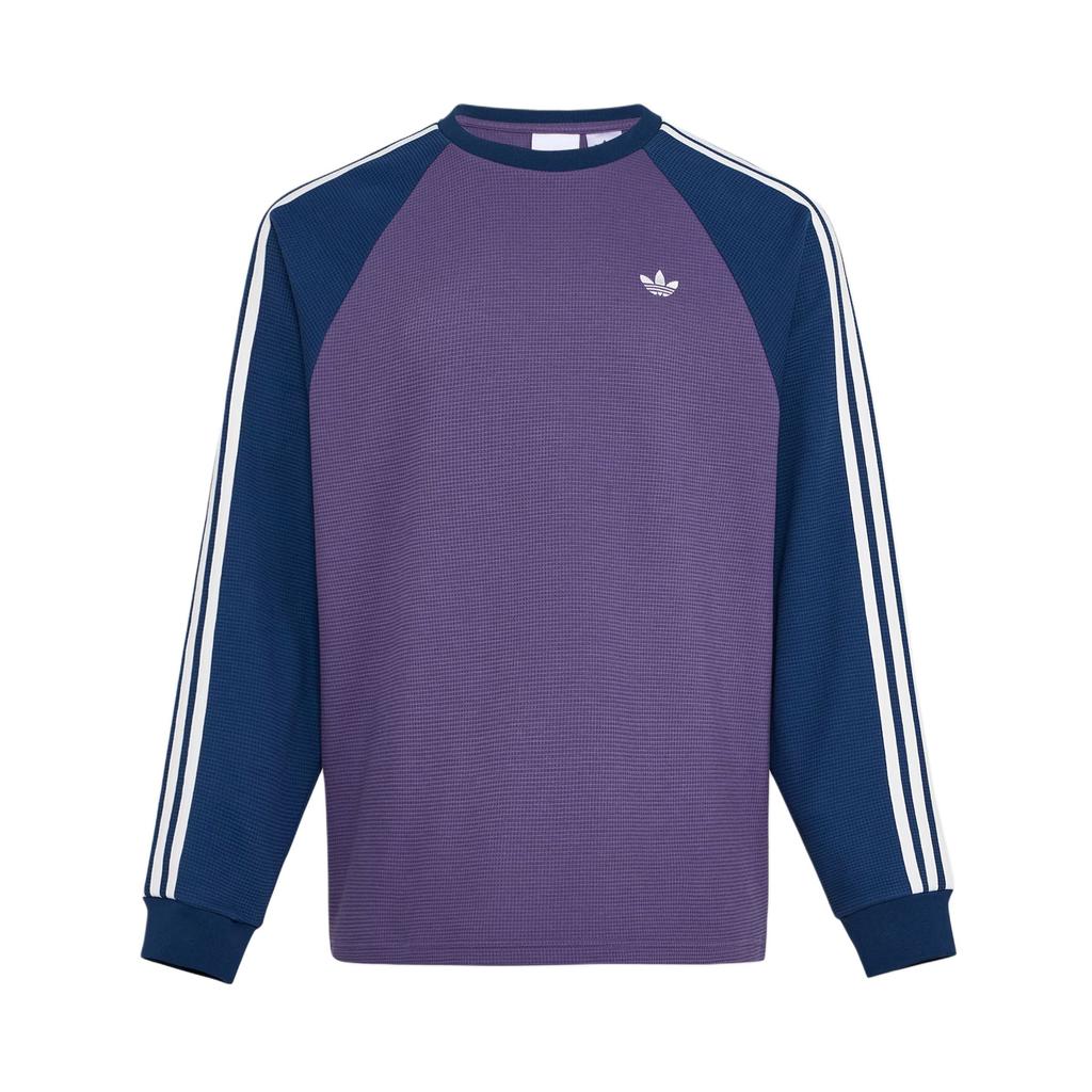 Adidas Originals Loose Fit Striped Long Sleeve T-Shirt Unisex Tops KV8868