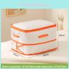 Large Capacity Clothes Storage Bag With Mesh Organizer For Bedroom Wardrobe Cleanout