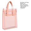 A4 Expandable File Folder With Snap Closure Transparent Plastic Waterproof Pouch Portable Documents Tote Bag For Office School