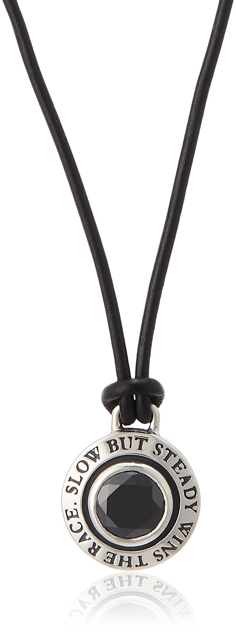 

Dr MONROE Leather Cord Reversible Pendant Silver 925 Cubic [Dr.Monroe] Black/Black FC-229-SV-BK-BCZ
