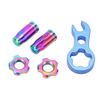   7pcs   Alloy     Valve   Strong Hardness Bike Tire Valve Cover Nut Set