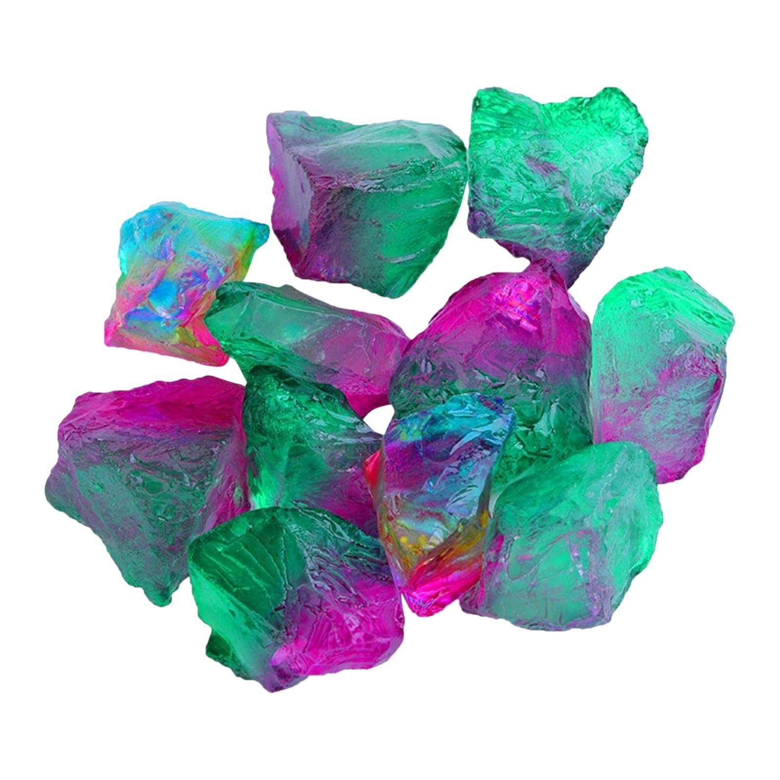 

Хрустальный камень Радужный флюорит Кристаллический камень Образец Хрустальный камень D фиолетовый