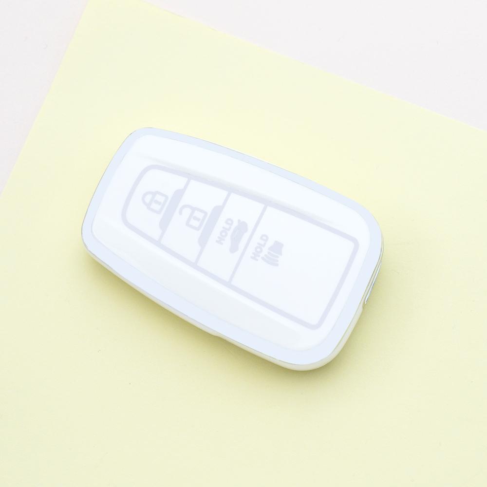 Tpu Auto Shell Fob Car Key Case Cover Keychain Accessories For Toyota Prius Camry Corolla Chr C-Hr Rav4 Land Cruiser Prado