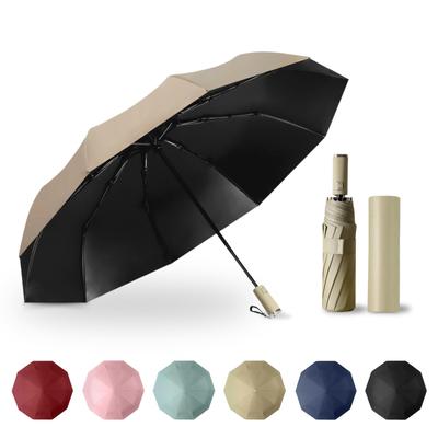 In Feels Cooler Large Enough To Keep Your Bag Rain and Sun Large Super Automatic 10 UV Heat Folding Umbrella for Women and with Storage Bag