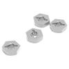 4 Pcs 12mm Aluminum Alloy Hex Wheel Hubs Adapters With Axle Pins for TRAXXAS 116 RC Car Parts