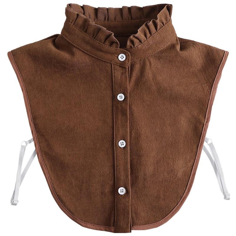 Hollow Lace Chiffon Doll Cotton Fake Collar Blouse Sweater Detachable Shirt Collar False Collar Lapel Women Top Collars Decor