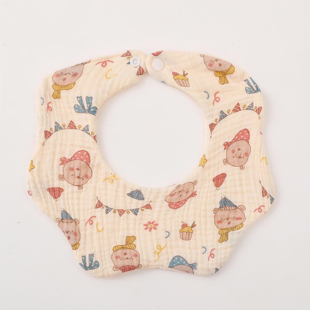 0–3 Jahre alt, verdickte Baumwollgaze, Babylätzchen, niedlicher Blumendruck, Säuglingslätzchen, Neugeborene, weiche Spucktücher für Jungen und Mädchen, Fütterungsspeicheltuch