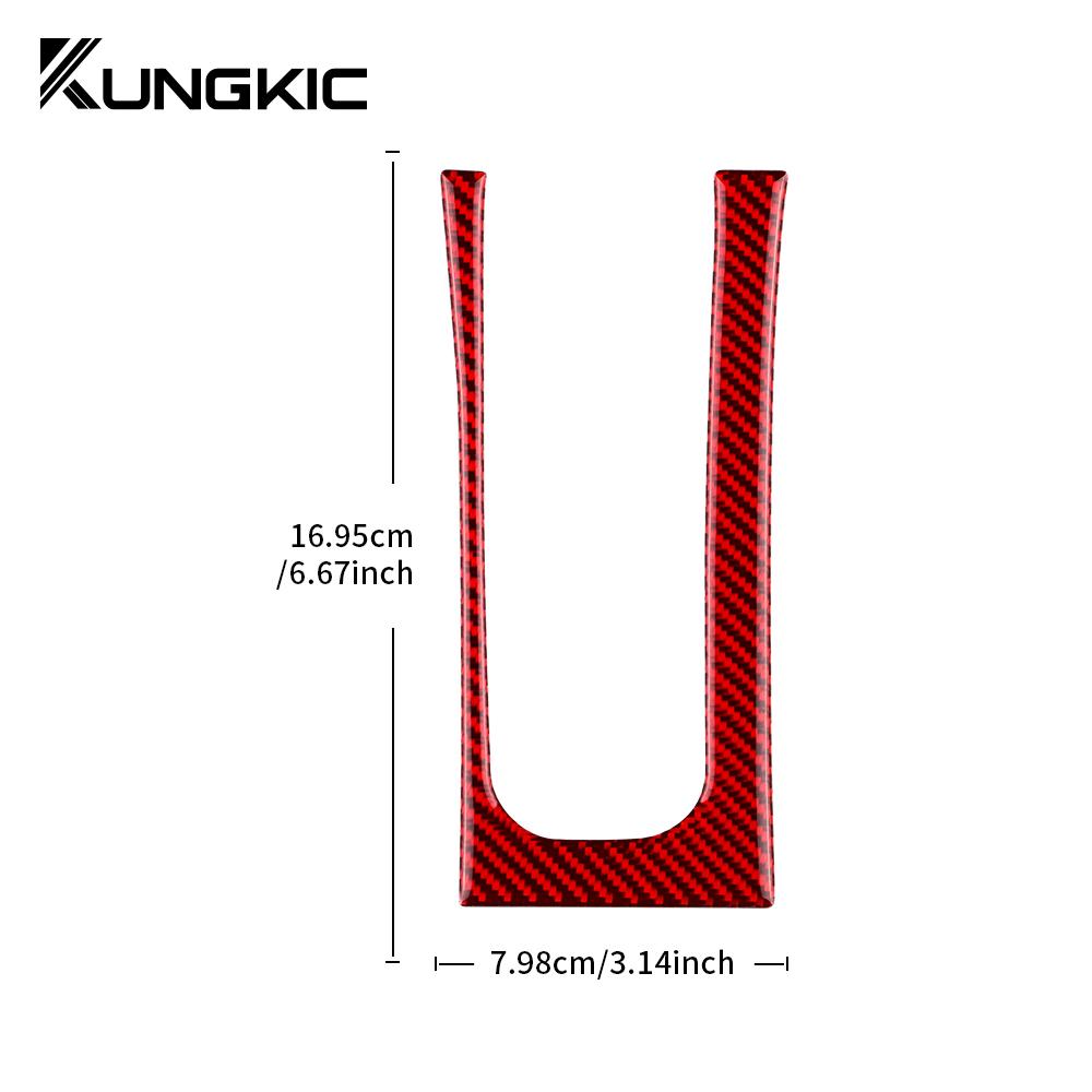 Real Soft Carbon Fiber Sticker For Mercedes Benz Smart 453 Fortwo/Forfour 2016-2025 Car Gear Handbrake Panel Trim Accessories