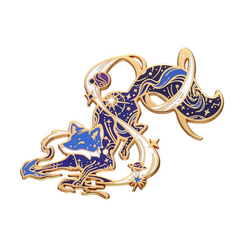 

Девятихвостая лисица брошь мифология игровой значок сплав булавка ювелирные изделия для мужчин идеальный выбор для подарков