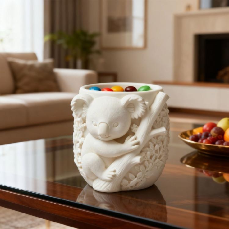 Artistic Silicone Mold Koala Pattern Resin Casting Jewelry Making Moulds Home Garden Decors Creative Crafting Projects