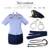 Brightlara Halloween Cosplay Police Uniform Miniskirt Police Costume for Costume, Women, jys-001-XL