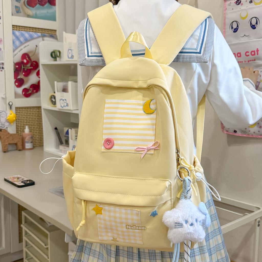 Schoolbag new pain bag Japanese large-capacity junior high school schoolbag small fresh student cute backpack cute cartoon backpack