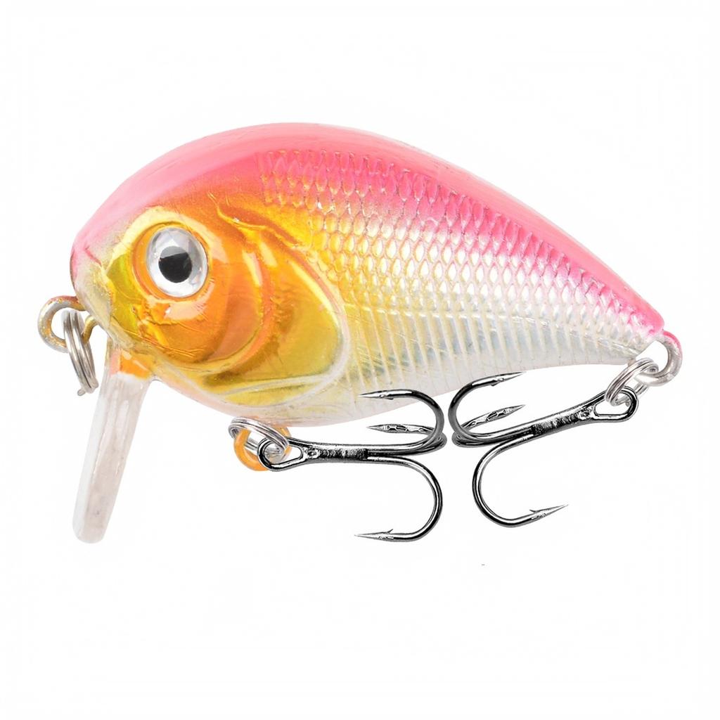 Floating Crankbait for Fishing - Hard Plastic Fishing with Wobbling Action, Multicolor Fishing Tackle