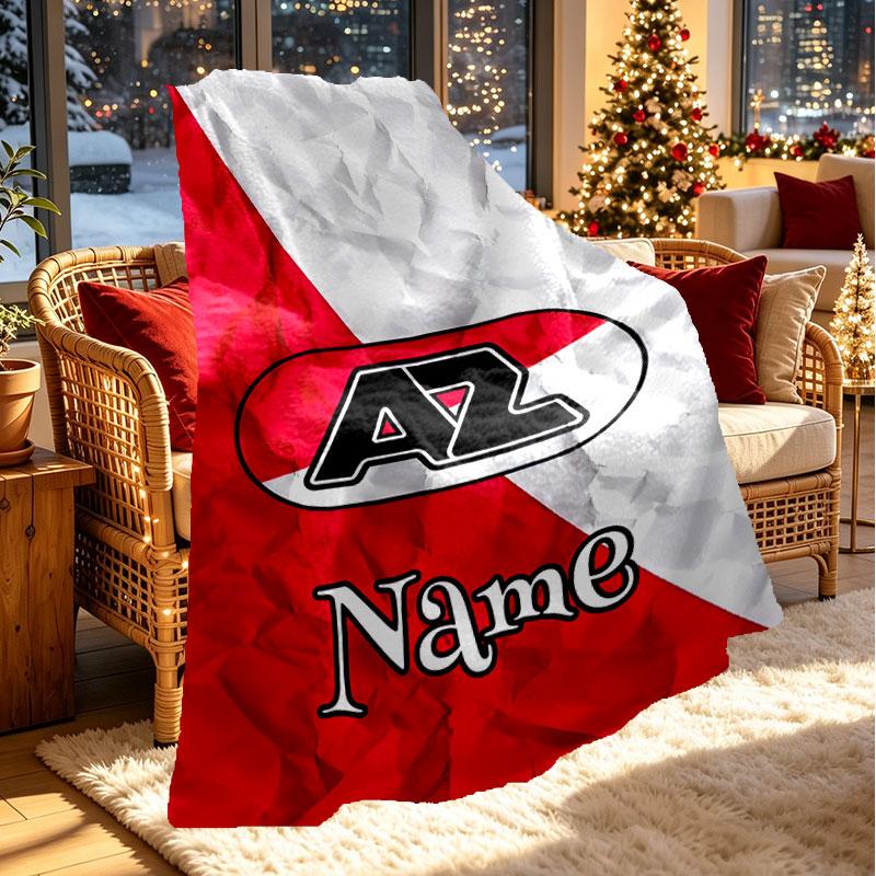 Custom Name Personalized AZ Alkmaar Print Blanket, Home Decor, Bedroom, Sofa, Camping, Couch, Gifts for Birthday Christmas