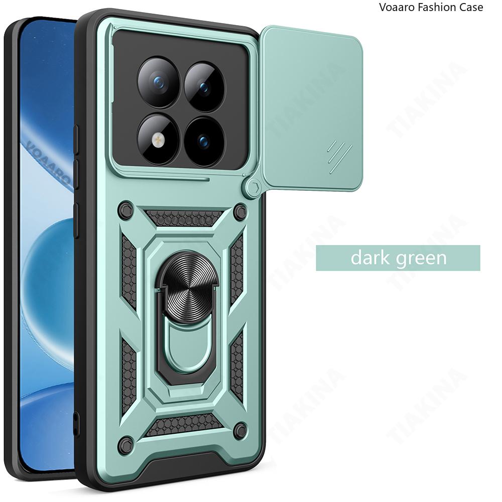 Slide Lens Armor Funda for Xiaomi Redmi Note 15 Pro Plus 5G China Case for Redmi Note 15 Pro 5G Case Magnetic Ring Stand Cove