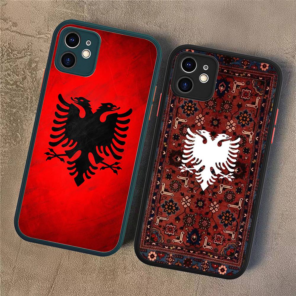 Albania Albanians Flag Phone Case For IPhone 16e 16 15 14 13 12 11 Pro Max X XS Max Plus Matte Clear
