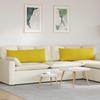 Sofa Cushions 2 Pcs Yellow 120 X 40 Cm Cord Fabric