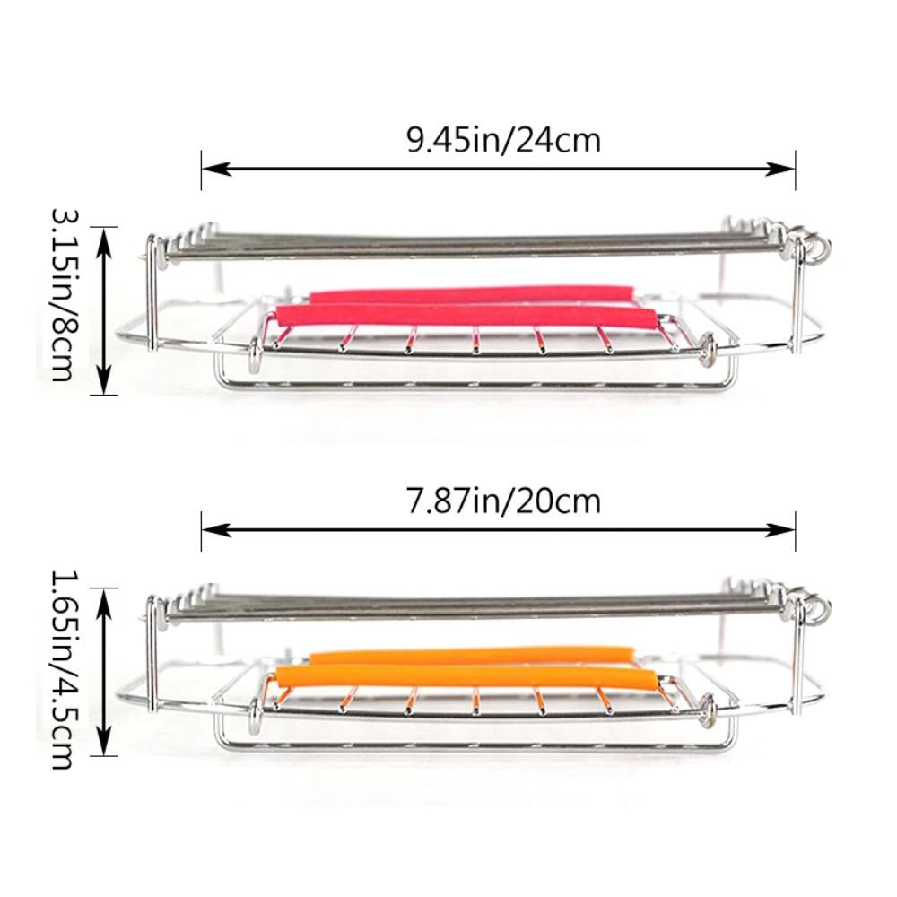 8-calowy kwadratowy grill ze stali nierdzewnej, frytkownica powietrzna ze szpikulcami do kebabów, wielokrotnego użytku do gotowania na parze i pieczenia, akcesoria do frytkownicy powietrznej