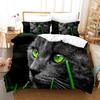 3D Cute Wolves Cat Dog Print Bedding Set Cute Duvet Quilt Cover Wild Animal Tribal Bed Cover With Pillowcases Custom Bed Linen