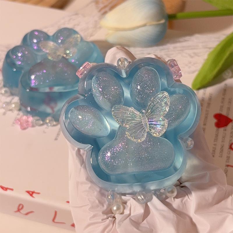 Cat Paw Shaped Squishy Squeeze Toy, Stress Relief Mochi Fidget, Silicone Slow Rebound Decompression Gift.