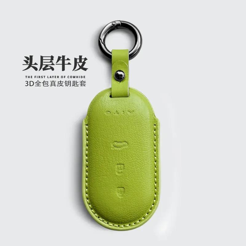For AITO M9/M8 key set leather M5/M7 car key case buckle,New leather keycase