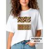 Summer Women's T-shirt Creative3D Printed Short Sleeved T-shirt Fashionable Comfortable Soft Breathable Cotton T-shirt