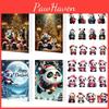 Playful Acrylic Christmas Panda Countdown Ornaments For Kids Birthday Gifts