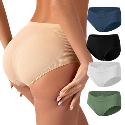 Damen Unterhose Nahtlose Einfarbig Weich Atmungsaktiv Niedrige Taille Baumwolle Schritt Feuchtigkeitsableitende Elastische Lady Slips Sporthöschen Weibliche Unterwäsche