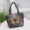Embroidered Canvas Tote Bag - Chinese Style for University Women