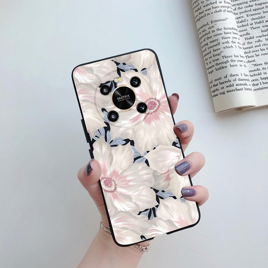 For Huawei Honor X9 2022 Case Cover on Honor X9 4G Phone Bumper Protector TPU Shell For Fundas Honor X9 X 9 HonorX9 Cover Flower