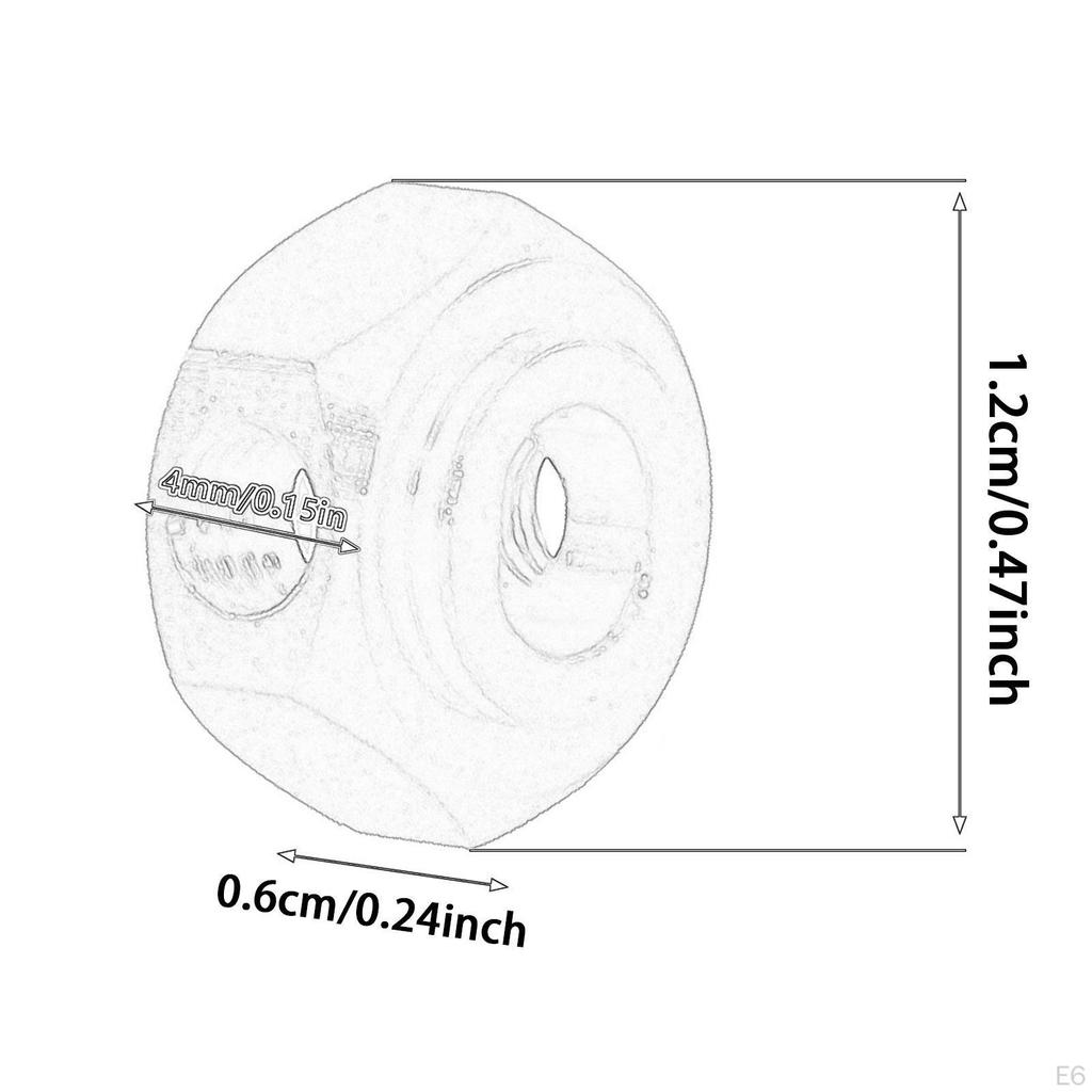 12mm Wheel Drive Adapters Sturdy DIY Accessory Hex Connector Upgrade for 1/10 10208 1/12 H12Y H12Y+