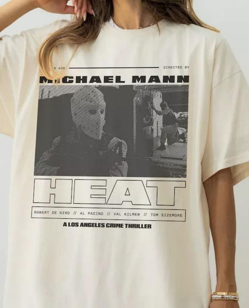 

Heat Movie T-Shirt, Retro Michael Mann Heat 1995 Graphic Natural T-Shirt 2XL