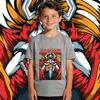 Boys Girls Bleach Ichigo Anime Print Cotton T Shirt Kids Casual Tee Summer Short Sleeve Top
