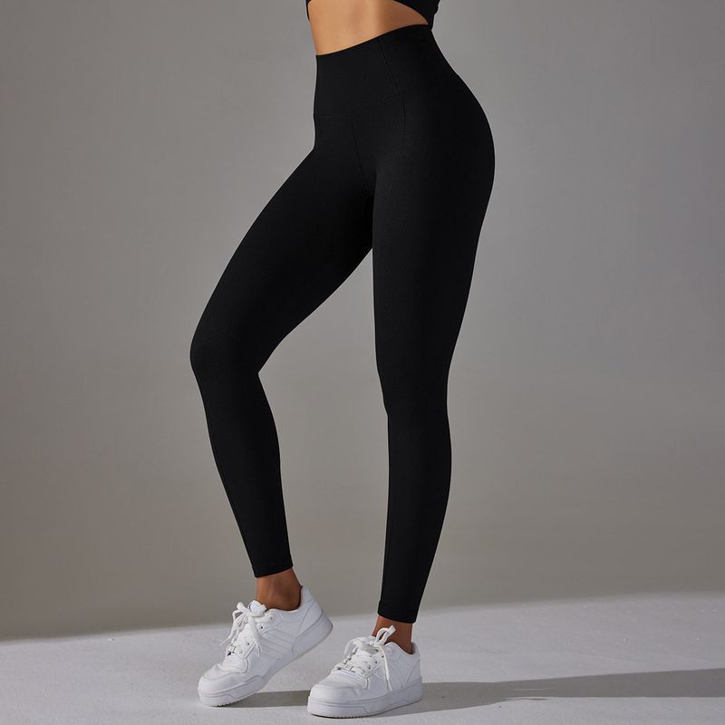 

Golf Dot Jacquard High Waist Hip Lift Skinny Yoga Pants Fashion Seamless Knitting Aerobics Running Fitness Pants for Women Black S Code (Recommended 40-49kg)